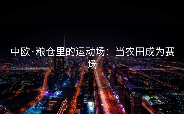 中欧·粮仓里的运动场：当农田成为赛场